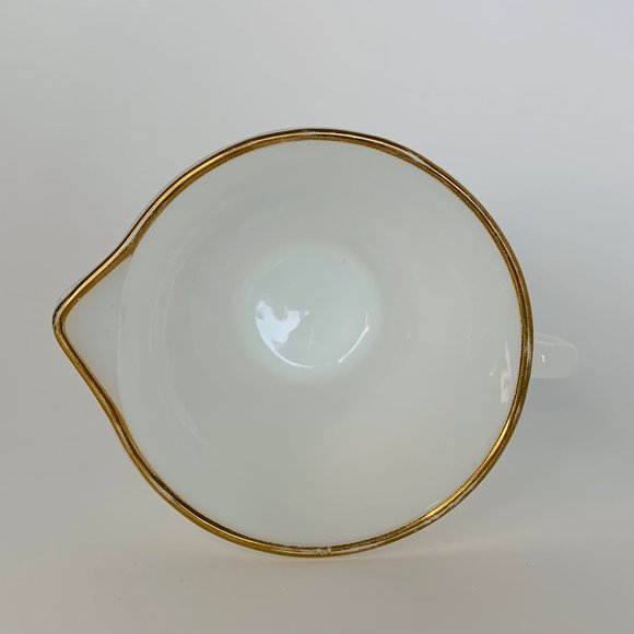 Vintage Swirl Golden Shell Lustre Creamer & Open Sugar by Anchor Hocking - Picture 6 of 13